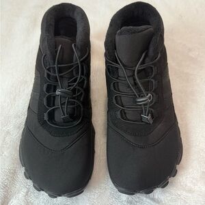 Black Lace-Up Sneakers